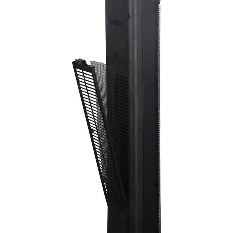 Ultra tenký keramický elektrický ohřívač černé a stříbrné Ultra tenký keramický elektrický ohřívač černé a stříbrné