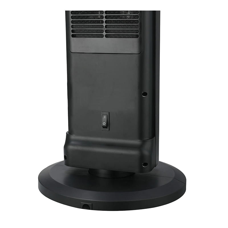 Ultra tenký keramický elektrický ohřívač černé a stříbrné Ultra tenký keramický elektrický ohřívač černé a stříbrné