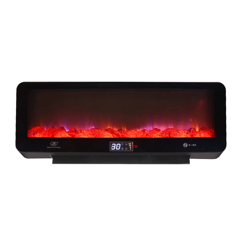 Rapid Heat 3300W Black Fan Heater s zobrazením plamene